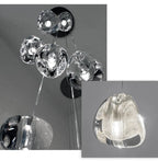 Clear Crystal Bubble Chandelier For High Ceiling Foyer for high ceiling staircase and foyer lighting