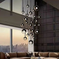 Cleo Bubble Staircase Chandelier for high ceiling staircase and foyer lighting