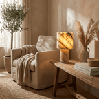 Colonna Onyx Table Lamp by Bling Lighting Studio