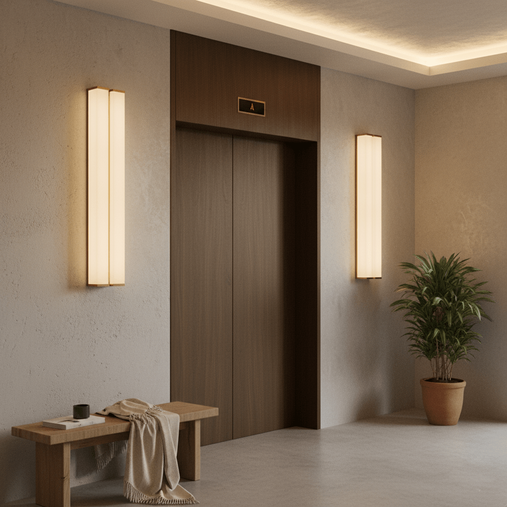 Columnar Fabric Sconce by Bling Lighting Studio