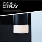 Contemporary Black LED Pendant Light for Stairwell for high ceiling staircase and foyer lighting