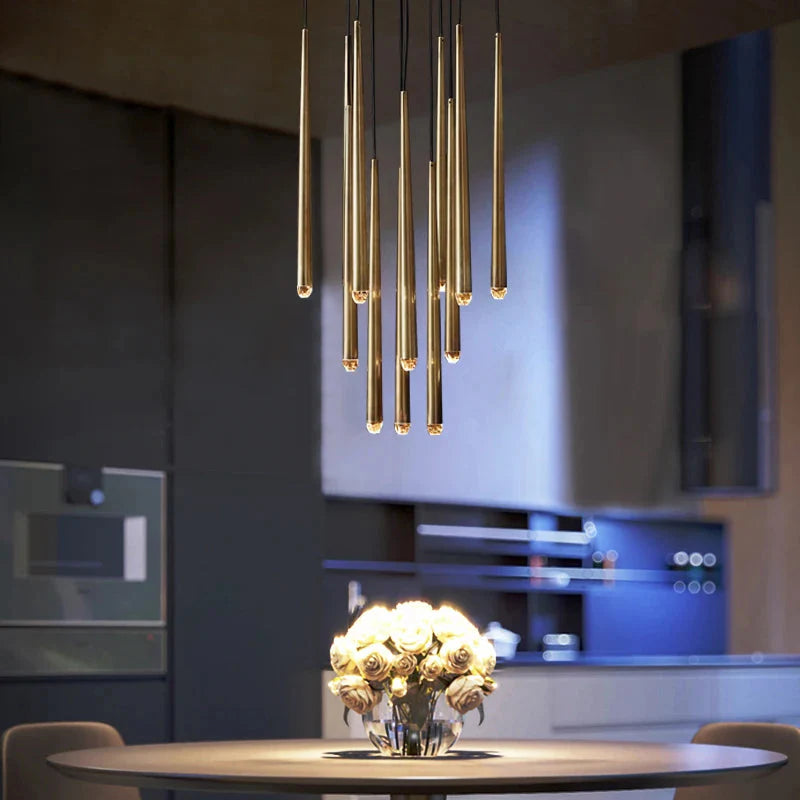 Contemporary Chandelier for High Ceiling Living Room & Foyer for high ceiling staircase and foyer lighting