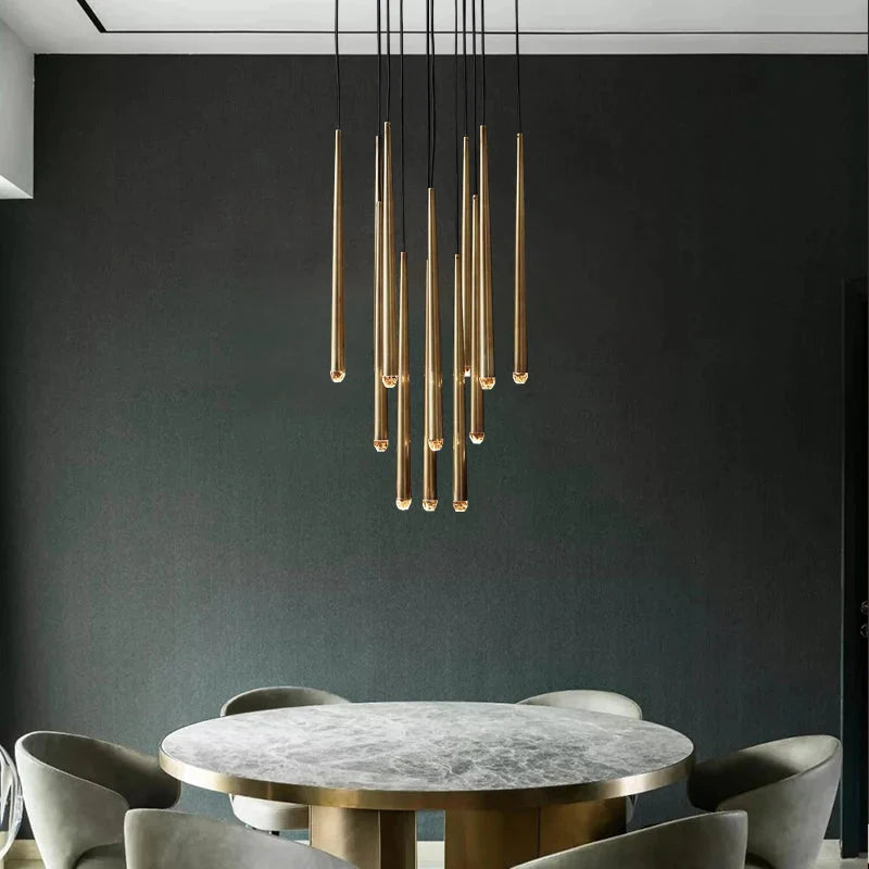 Contemporary Chandelier for High Ceiling Living Room & Foyer for high ceiling staircase and foyer lighting
