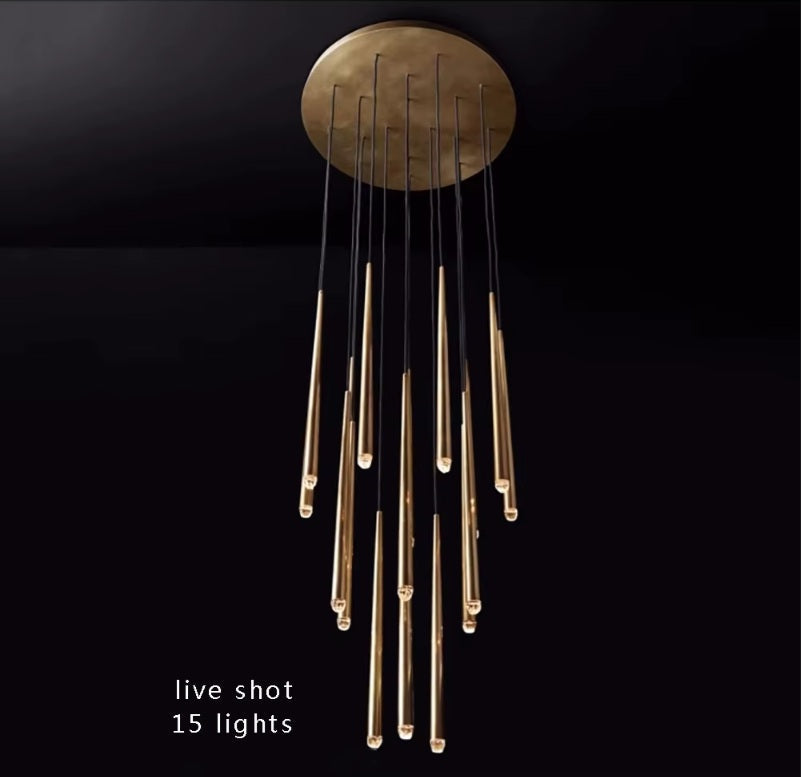 Contemporary Chandelier for High Ceiling Living Room & Foyer for high ceiling staircase and foyer lighting