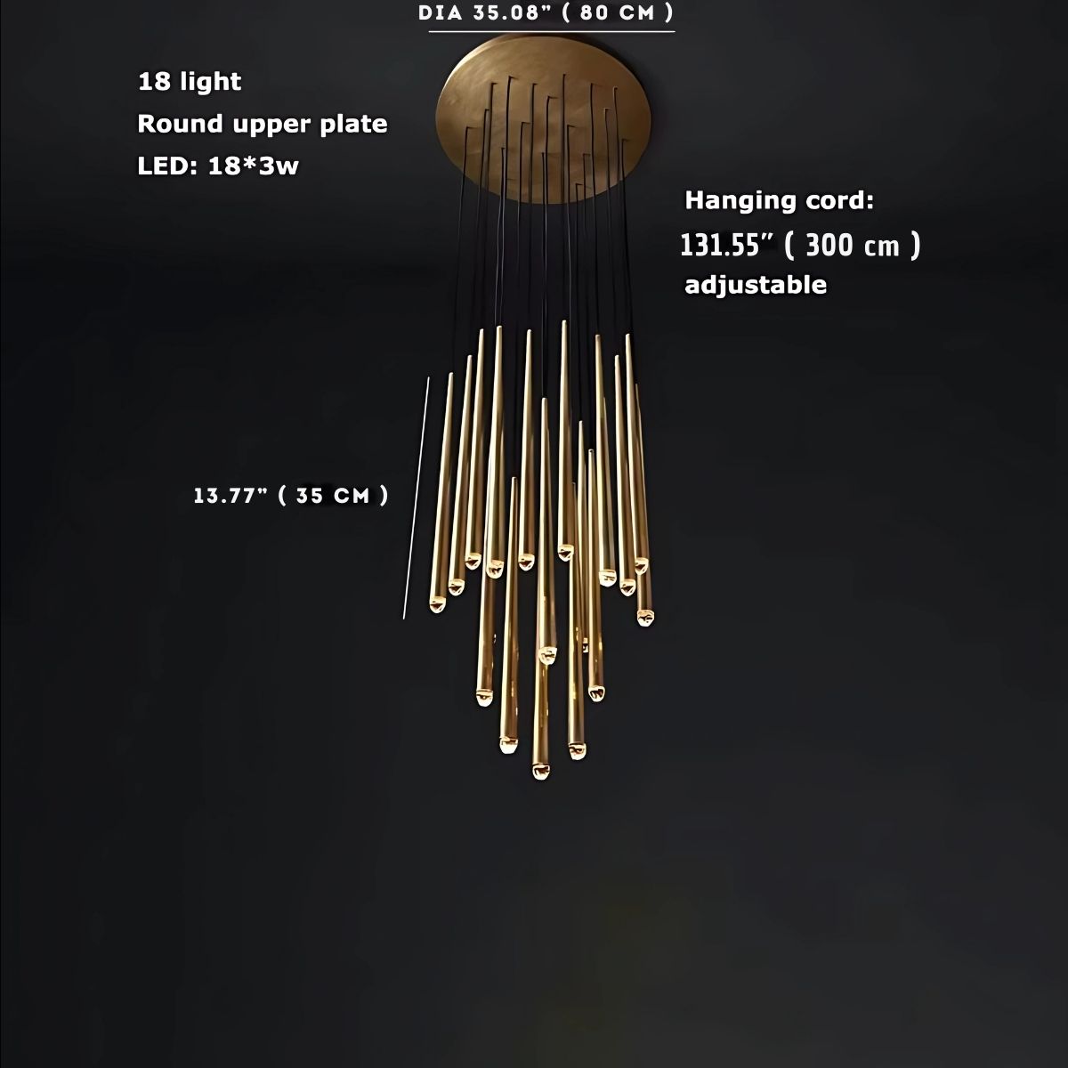 Contemporary Chandelier for High Ceiling Living Room & Foyer for high ceiling staircase and foyer lighting