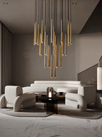 Contemporary Chandelier for High Ceiling Living Room & Foyer for high ceiling staircase and foyer lighting