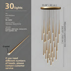 Contemporary Chandelier for High Ceiling Living Room & Foyer for high ceiling staircase and foyer lighting