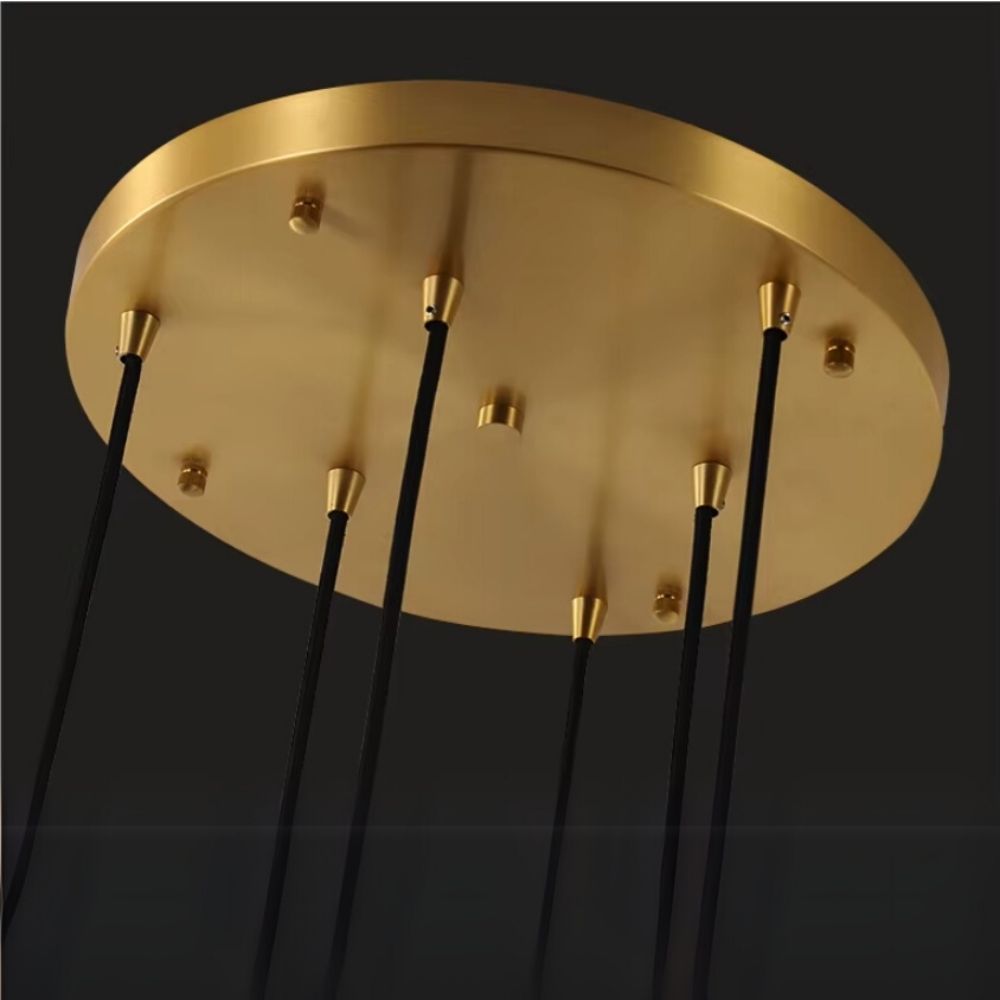 Copper Staircase Lighting Indoor 6/10 Heads for high ceiling staircase and foyer lighting