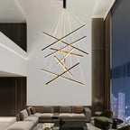 Cora Contemporary Foyer Chandelier for high ceiling staircase and foyer lighting