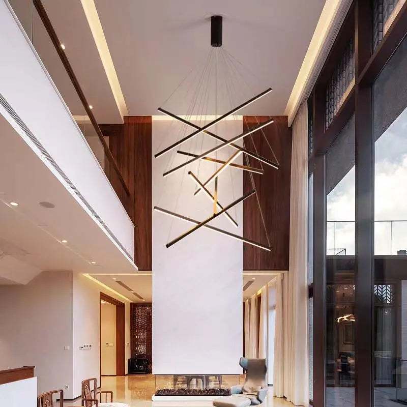 Cora Contemporary Foyer Chandelier for high ceiling staircase and foyer lighting