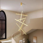 Cora Contemporary Foyer Chandelier for high ceiling staircase and foyer lighting