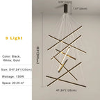 Cora Contemporary Foyer Chandelier for high ceiling staircase and foyer lighting