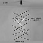 Cora Contemporary Foyer Chandelier for high ceiling staircase and foyer lighting