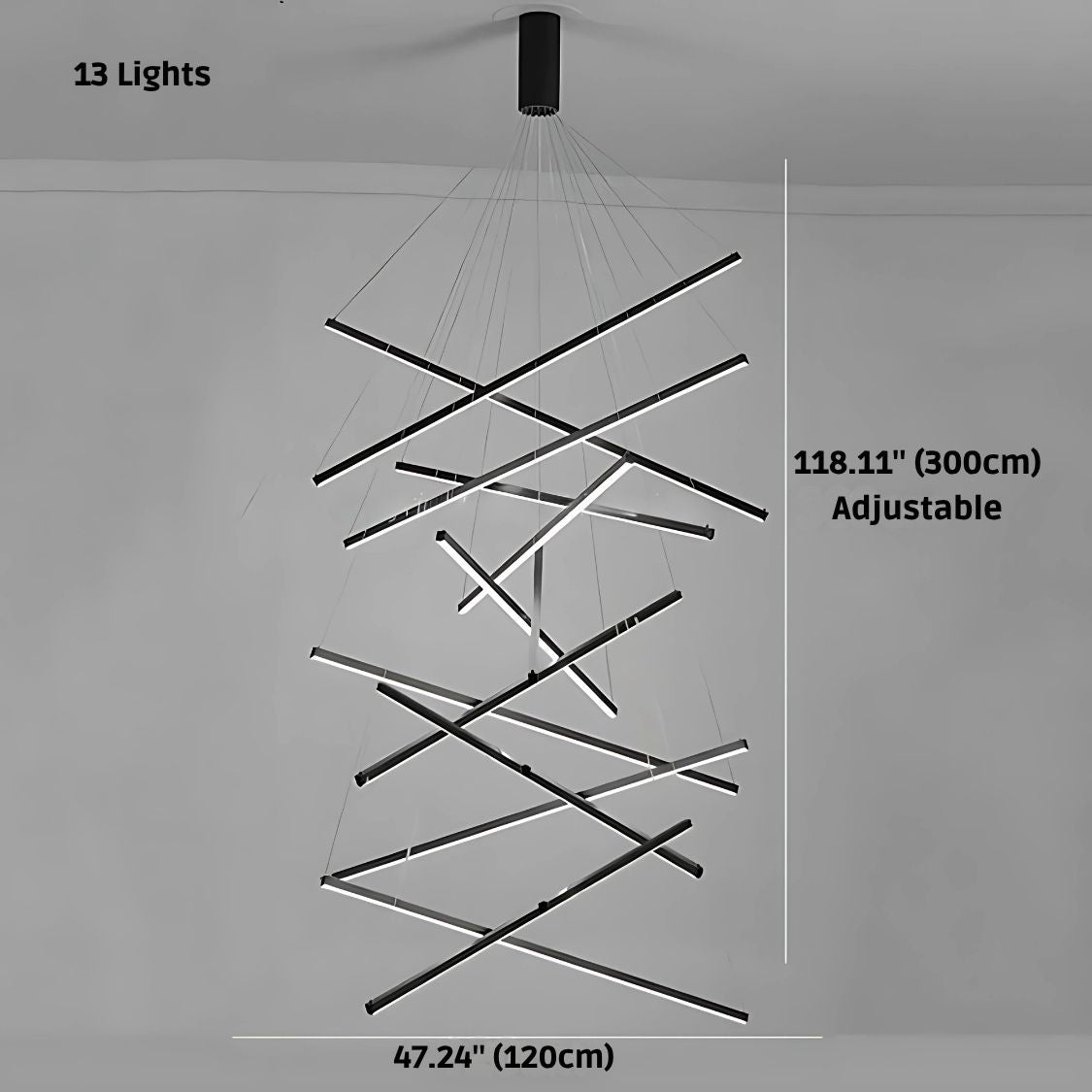Cora Contemporary Foyer Chandelier for high ceiling staircase and foyer lighting