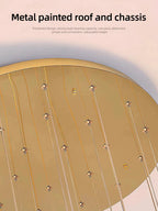 Coren Multi Glass Pendant Chandelier for high ceiling staircase and foyer lighting