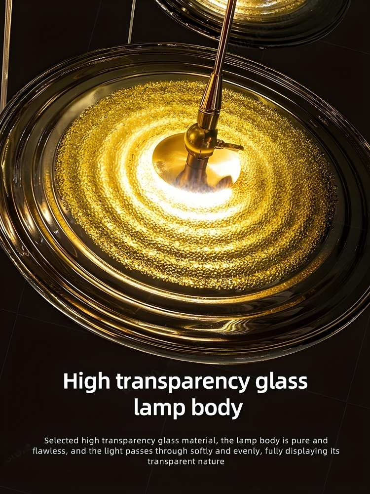 Coren Multi Glass Pendant Chandelier for high ceiling staircase and foyer lighting