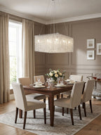 Crystal Frame Chandelier by Bling Lighting Studio