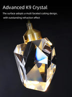 Crystal Modern Pendant Light for Staircase for high ceiling staircase and foyer lighting