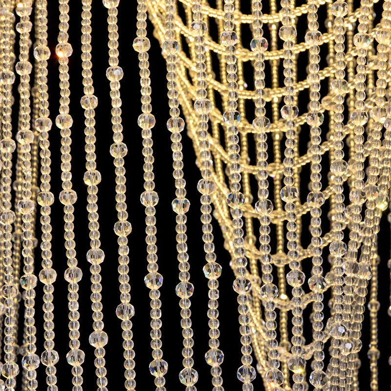 Crystal Tassel Chandelier for Staircase & Foyer for high ceiling staircase and foyer lighting