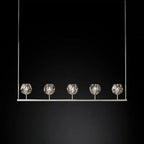 Crystal Ball Linear Chandelier by Bling Lighting Studio