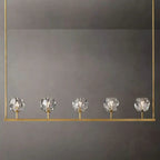 Crystal Ball Linear Chandelier by Bling Lighting Studio