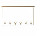 Crystal Ball Linear Chandelier by Bling Lighting Studio
