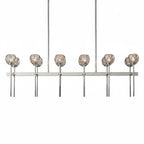 Crystal Ball Linear Chandelier by Bling Lighting Studio