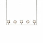 Crystal Ball Linear Chandelier by Bling Lighting Studio
