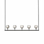 Crystal Ball Linear Chandelier by Bling Lighting Studio