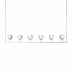 Crystal Ball Linear Chandelier by Bling Lighting Studio