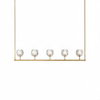 Crystal Ball Linear Chandelier by Bling Lighting Studio