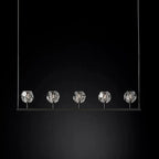 Crystal Ball Linear Chandelier by Bling Lighting Studio