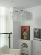 Crystal Frame Chandelier by Bling Lighting Studio