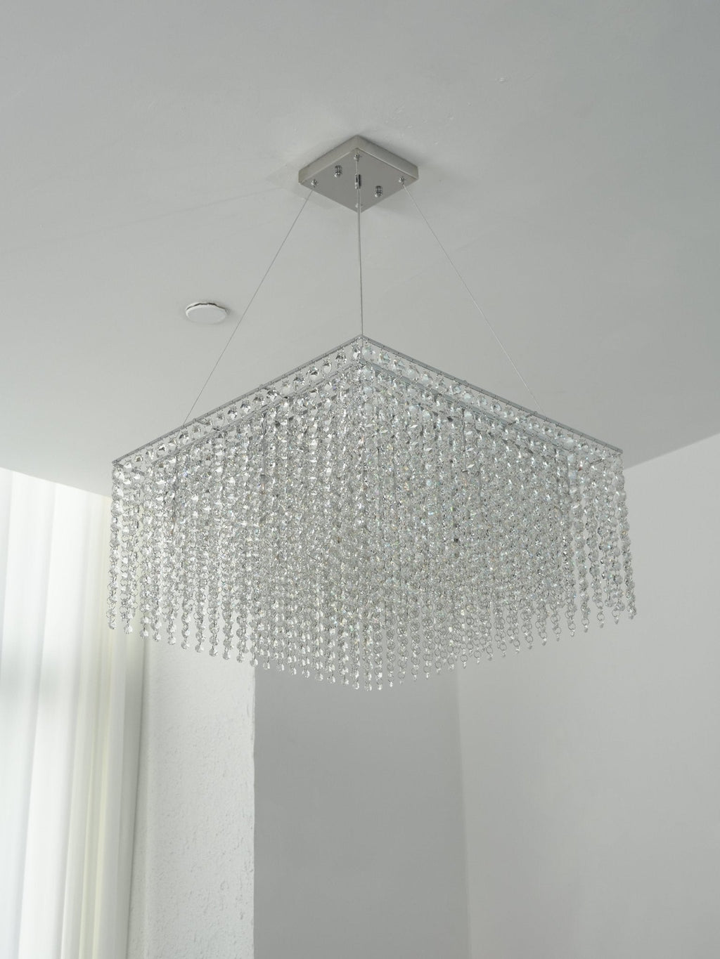 Crystal Frame Chandelier by Bling Lighting Studio