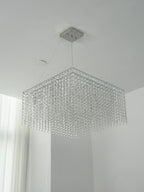 Crystal Frame Chandelier by Bling Lighting Studio