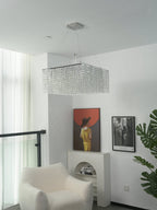 Crystal Frame Chandelier by Bling Lighting Studio