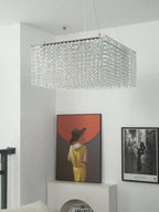 Crystal Frame Chandelier by Bling Lighting Studio