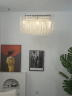 Crystal Frame Chandelier by Bling Lighting Studio