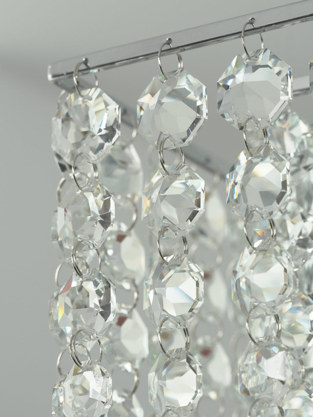 Crystal Frame Chandelier by Bling Lighting Studio