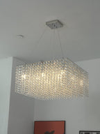Crystal Frame Chandelier by Bling Lighting Studio