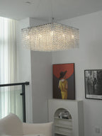 Crystal Frame Chandelier by Bling Lighting Studio