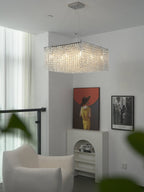 Crystal Frame Chandelier by Bling Lighting Studio