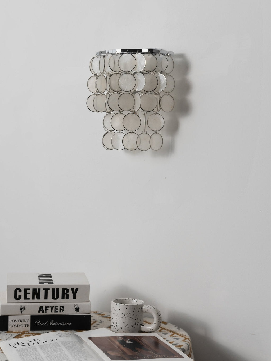 Pearl Shell Wall Lamp by Bling Lighting Studio
