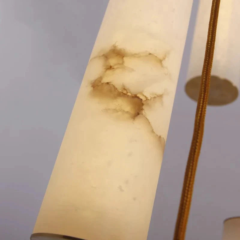 Darlen Marble Modern Staircase Chandelier for high ceiling staircase and foyer lighting