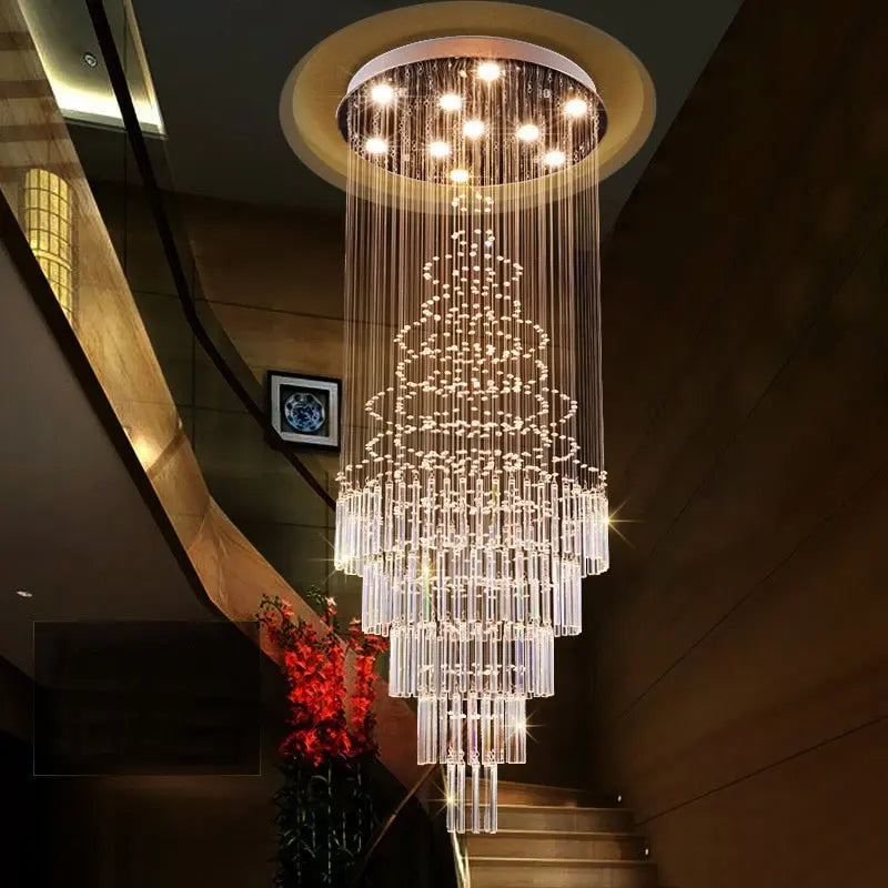 Delphine High Ceiling Living Room Lighting for high ceiling staircase and foyer lighting