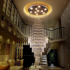 Delphine High Ceiling Living Room Lighting for high ceiling staircase and foyer lighting
