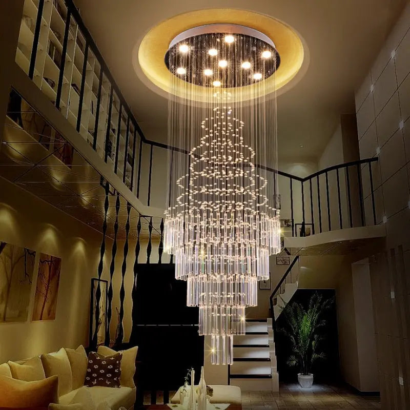 Delphine High Ceiling Living Room Lighting for high ceiling staircase and foyer lighting
