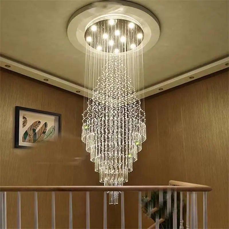 Delphine High Ceiling Living Room Lighting for high ceiling staircase and foyer lighting