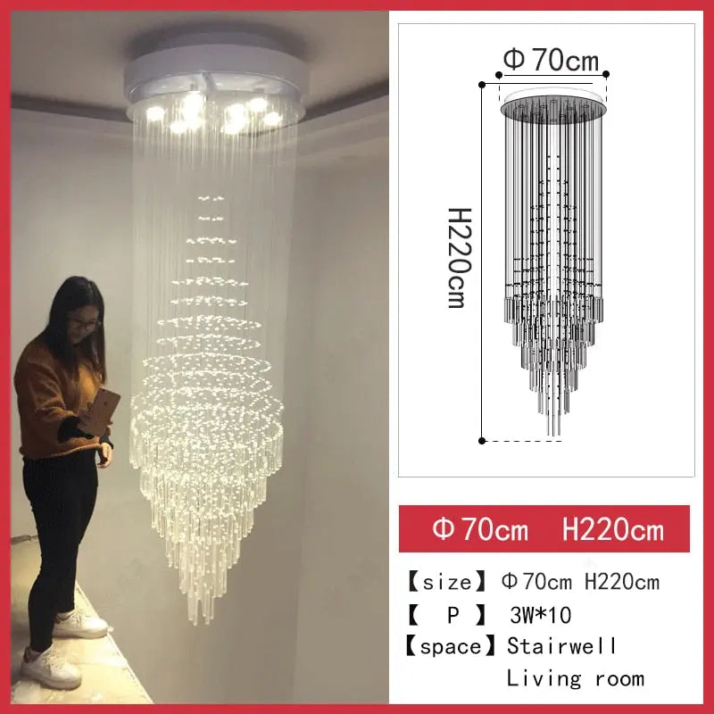 Delphine High Ceiling Living Room Lighting for high ceiling staircase and foyer lighting