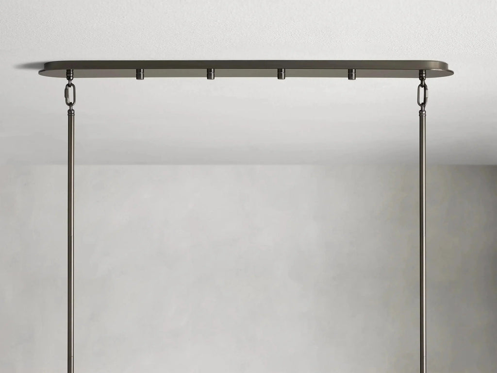 Delsie Oval Art Glass Chandelier 51''63''72''L by Bling Lighting Studio
